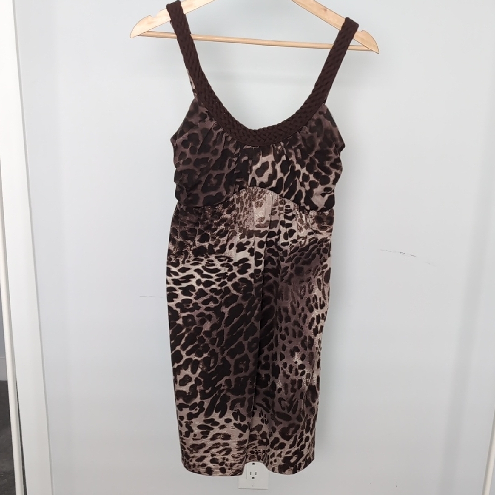 Fleurish Brown Leopard Print Dress